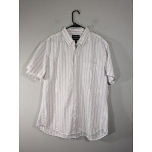 Bonobos Stripe Short Sleeve Button Down Slim Fit Shirt Men Size XXL